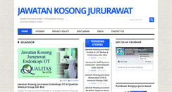 Desktop Screenshot of jawatankosongjururawat.com