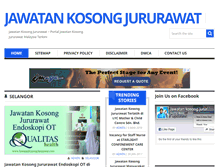 Tablet Screenshot of jawatankosongjururawat.com